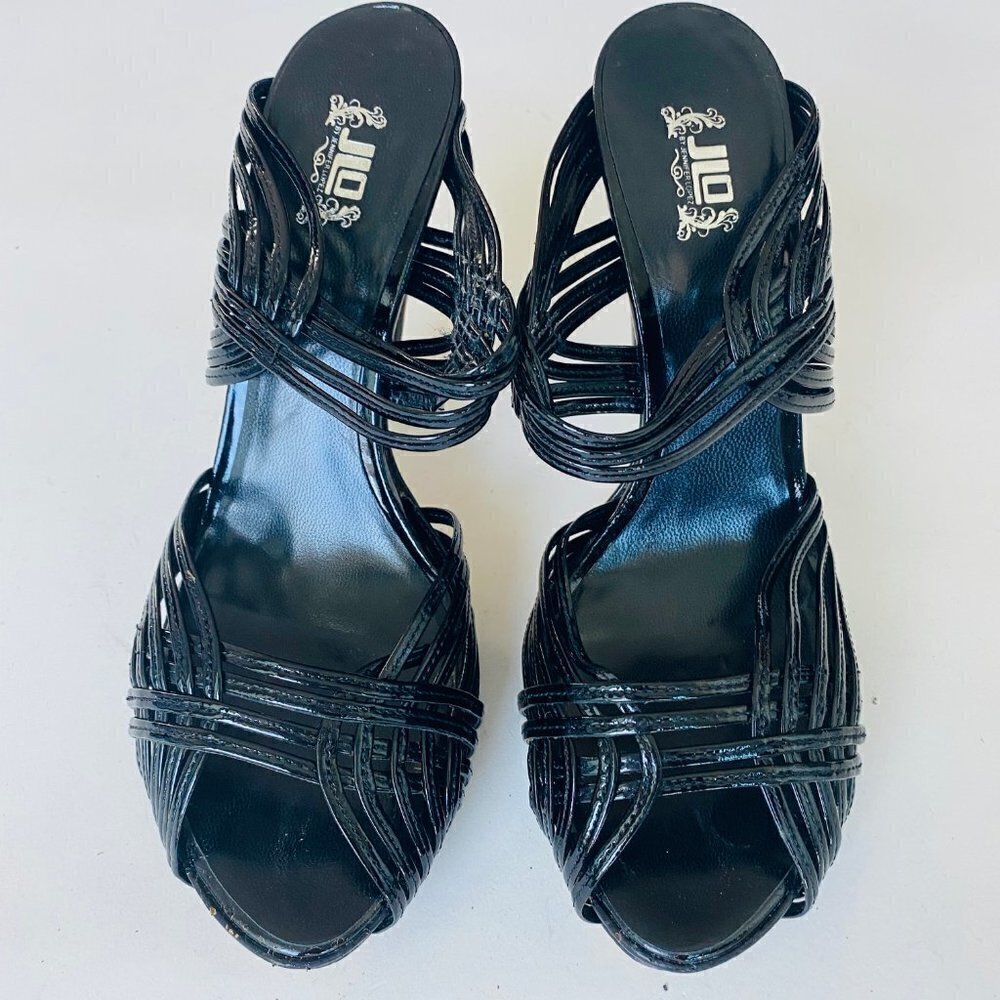 JLo Woven Slide Sandal | Black | 9.5M